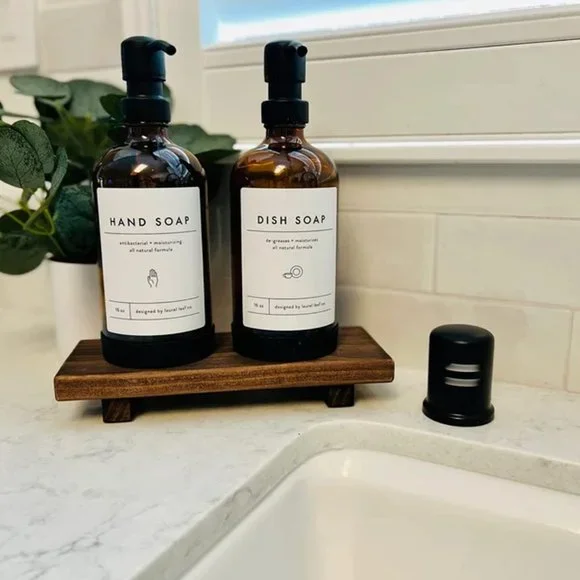 Wood Pedestal Soap Stand, Wooden Display - Picture 6 of 6